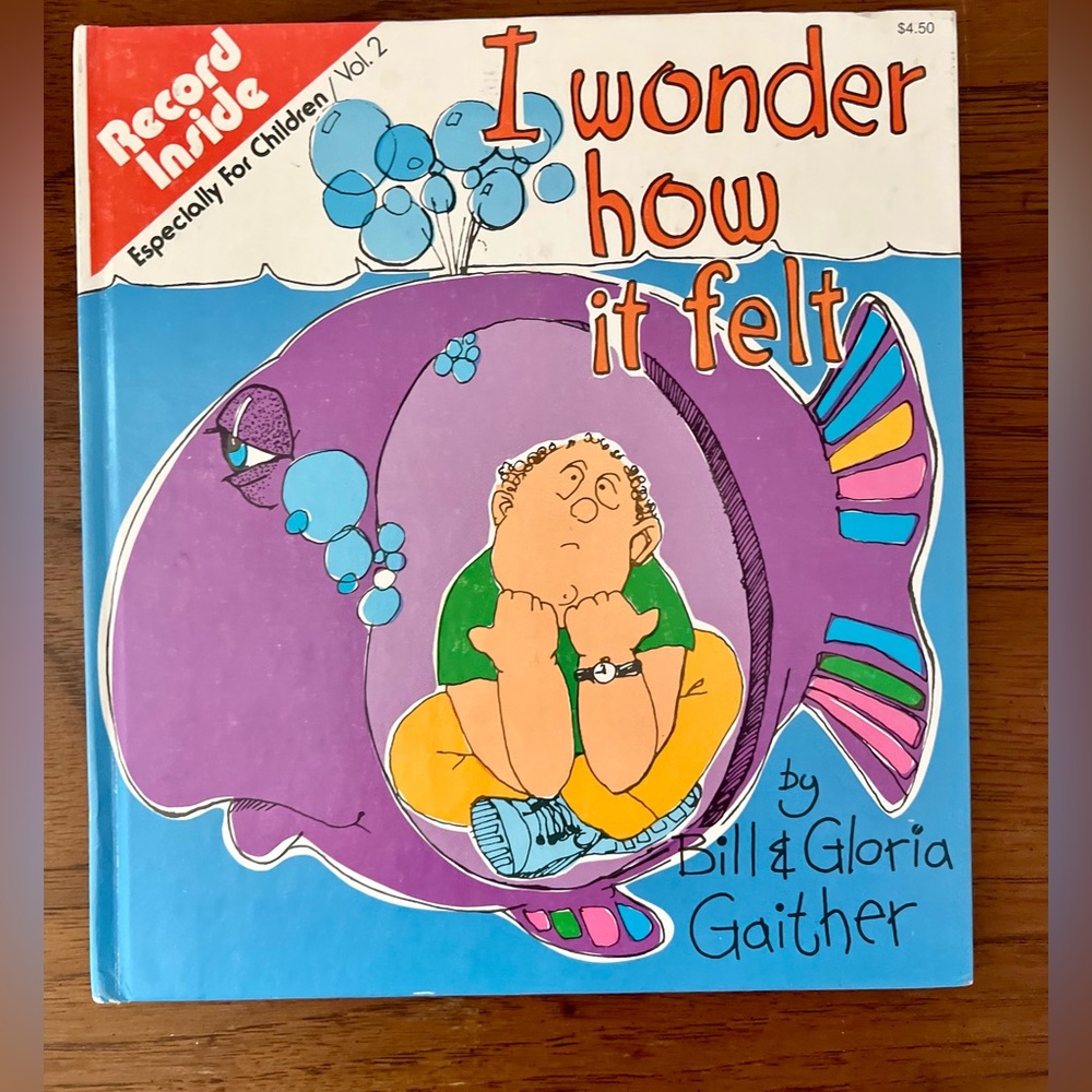 Vintage 1st edition of I Wonder How it Felt Book with Vinyl Recod (1975)